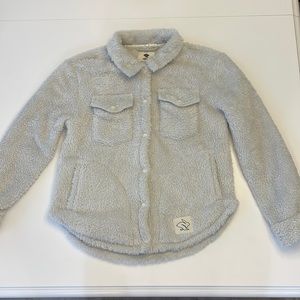 XS Fleece Of Mind - Rabbit Running - Light Grey